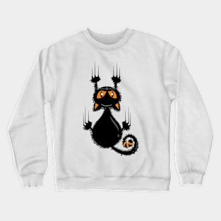 Sliding cat Crewneck Sweatshirt